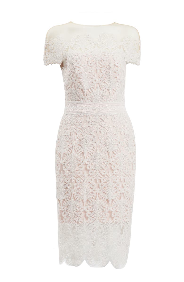 Tadashi Shoji Corded Lace Sheath Cocktail Dress, Alternate, color,