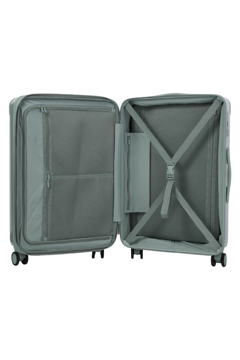 Nostos Glossy Medium Spinner Suitcase, Alternate, color, LAGUNA