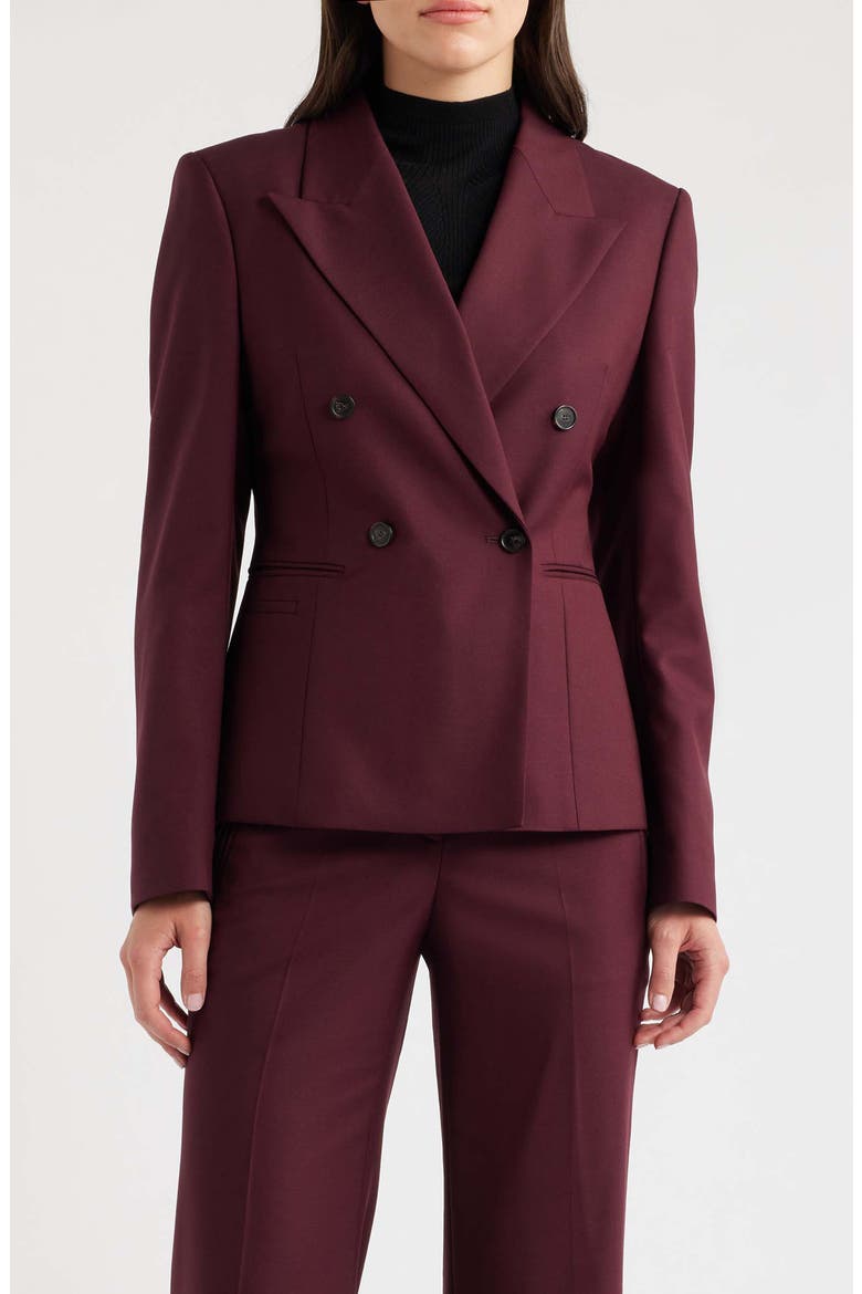 Jiamia Wool Blend Double Breasted Blazer, Main, color, PORT ROYALE