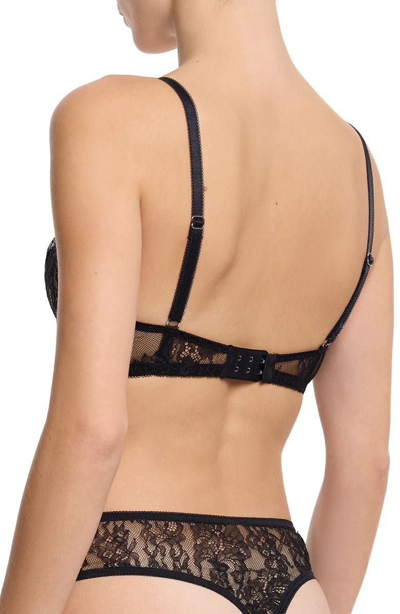 Hanky Panky Sheer Seduction Underwire Bra, Alternate, color, Black