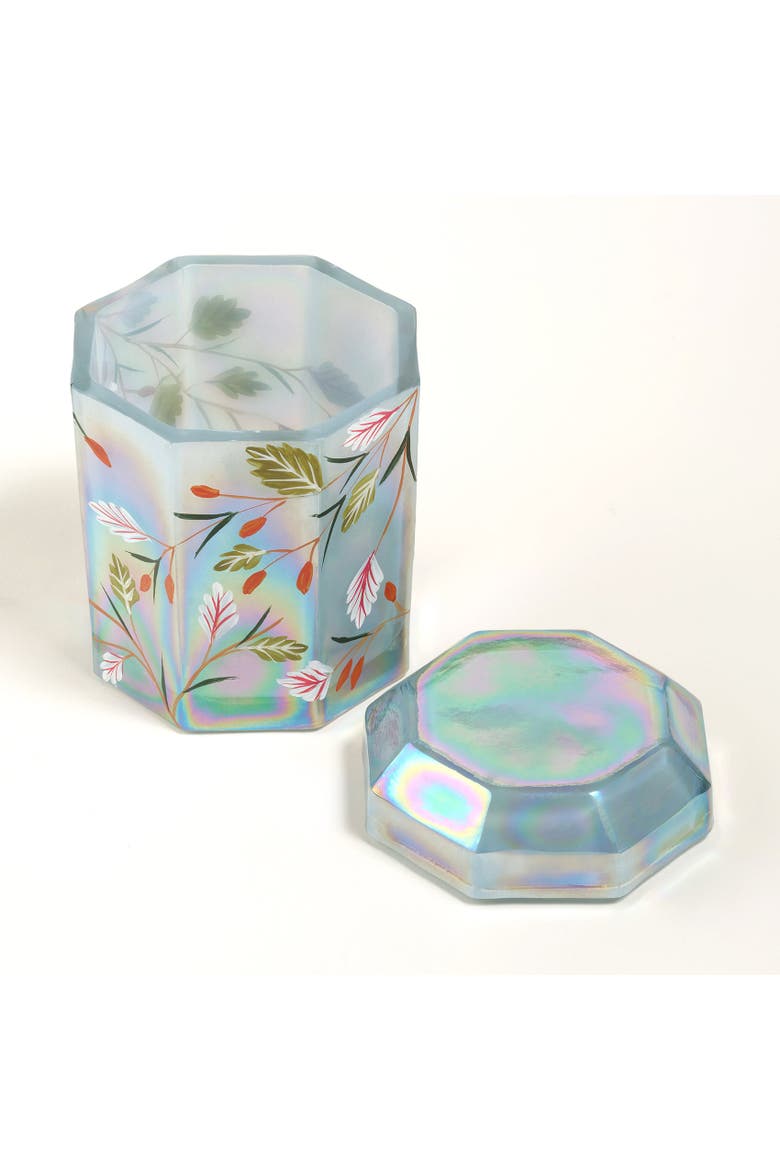 Aravali Hand Painted Glass Decorative | Artisan Accent, Alternate, color, Blue