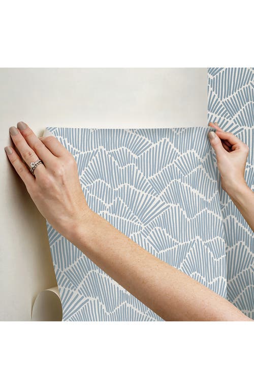 Wallpops Ridge Valley Peel & Stick Wallpaper In Blue