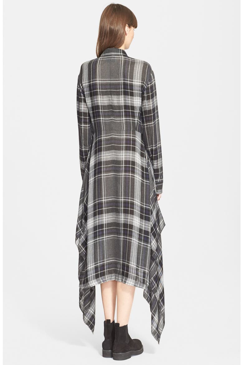 'Alice' Midi Shirtdress, Alternate, color, GREY MULTI