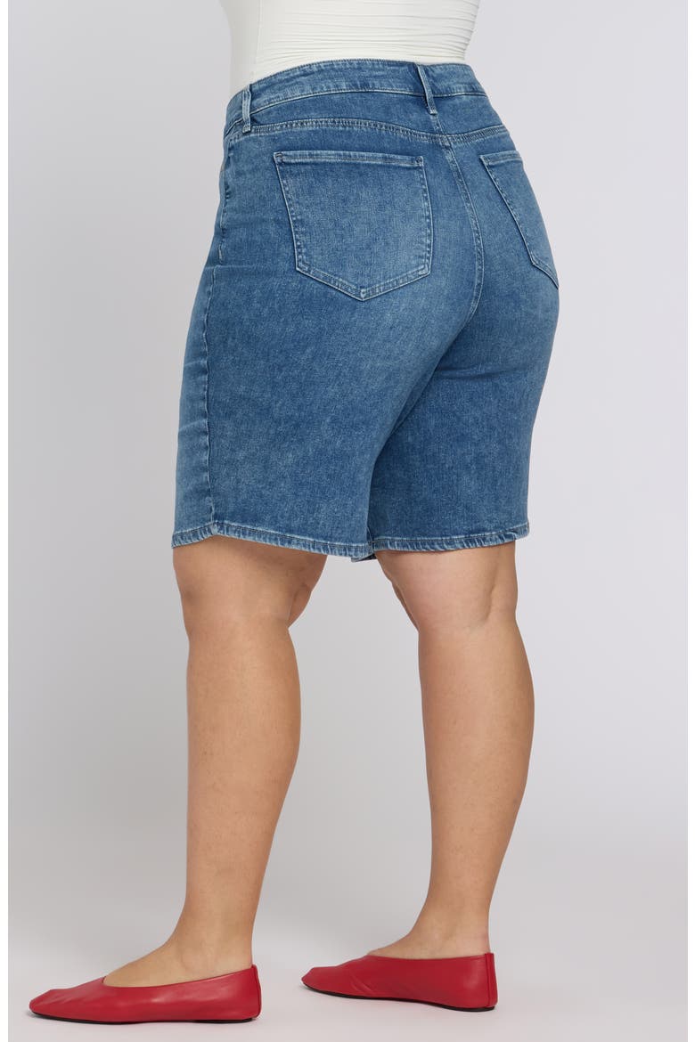 Lilly High Waist Denim Shorts, Alternate, color, BREEZY PALMS
