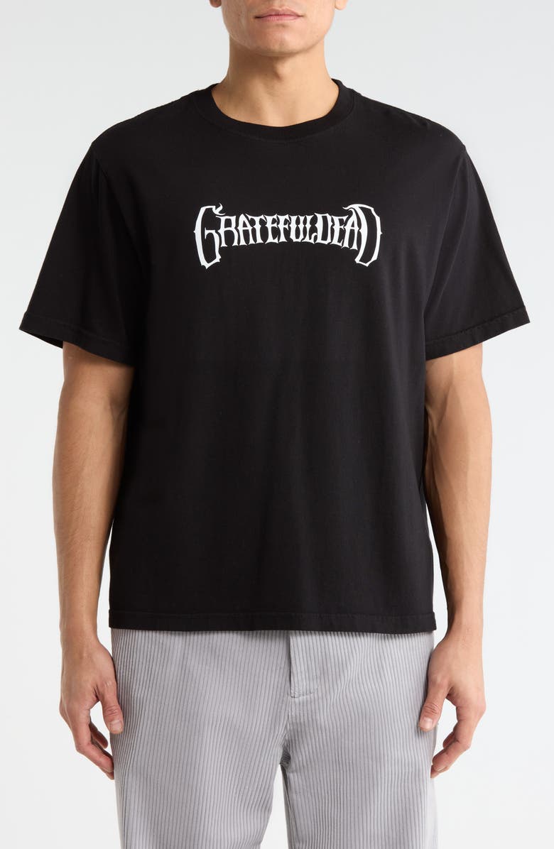 Malbon Golf Grateful Dead Bermuda Tee, Main, color, Black