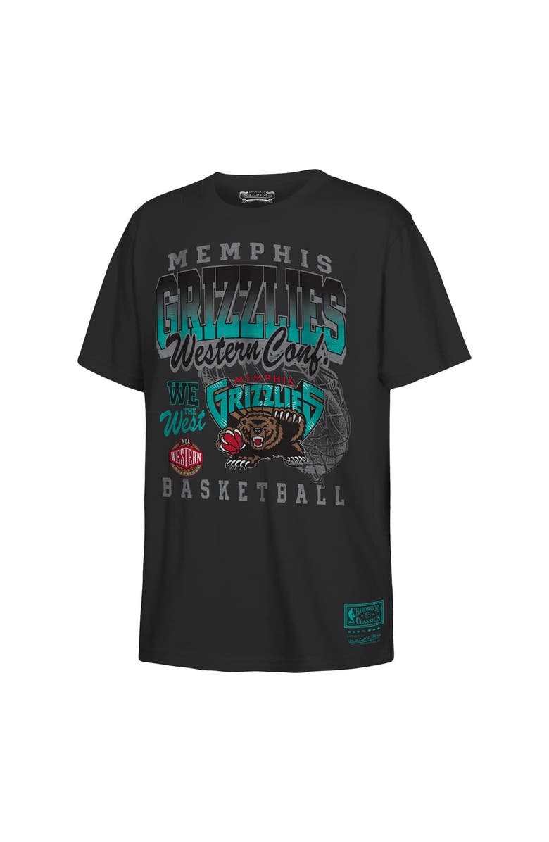 Mitchell & Ness Youth Mitchell & Ness  Black Memphis Grizzlies 2025 NBA Playoffs Retro Monumental T-Shirt, Alternate, color, 