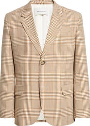AMI PARIS Prince of Wales Plaid Virgin Wool Twill Jacket