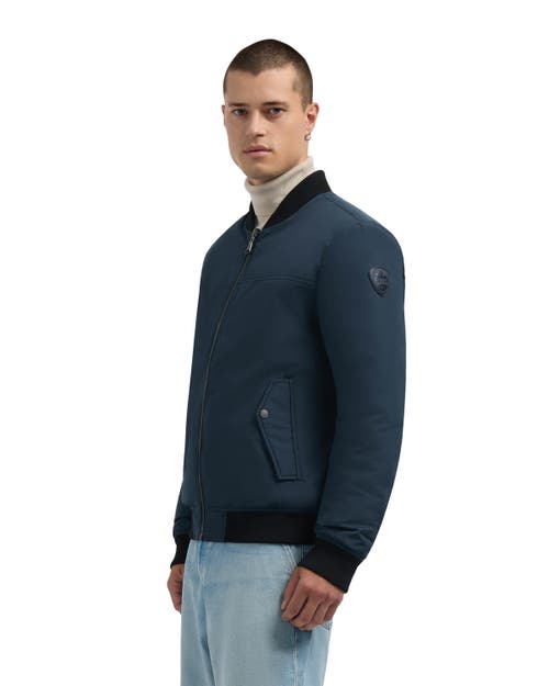 Pajar Aries Reversible Lightweight Bomber Jacket In Blue