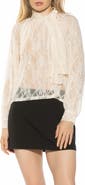 Alexia Admor Rae Lace Top with Neck Tie