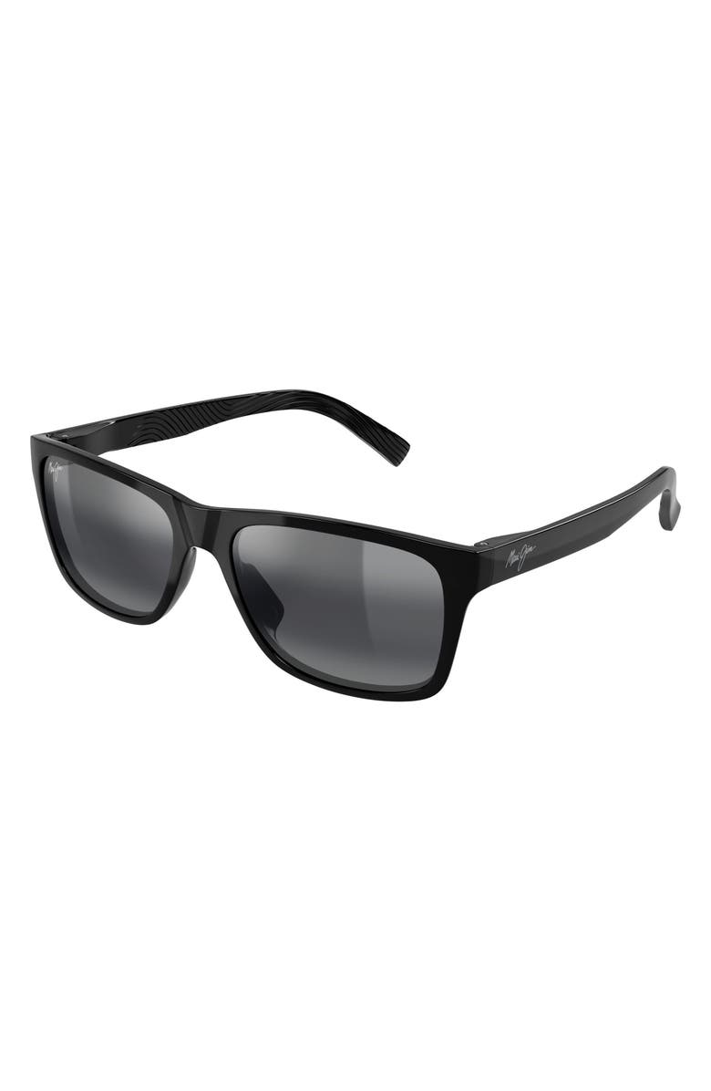 Maui Jim 57mm PolarizedPlus2<sup>®</sup> Rectangular Sunglasses, Alternate, color, 
