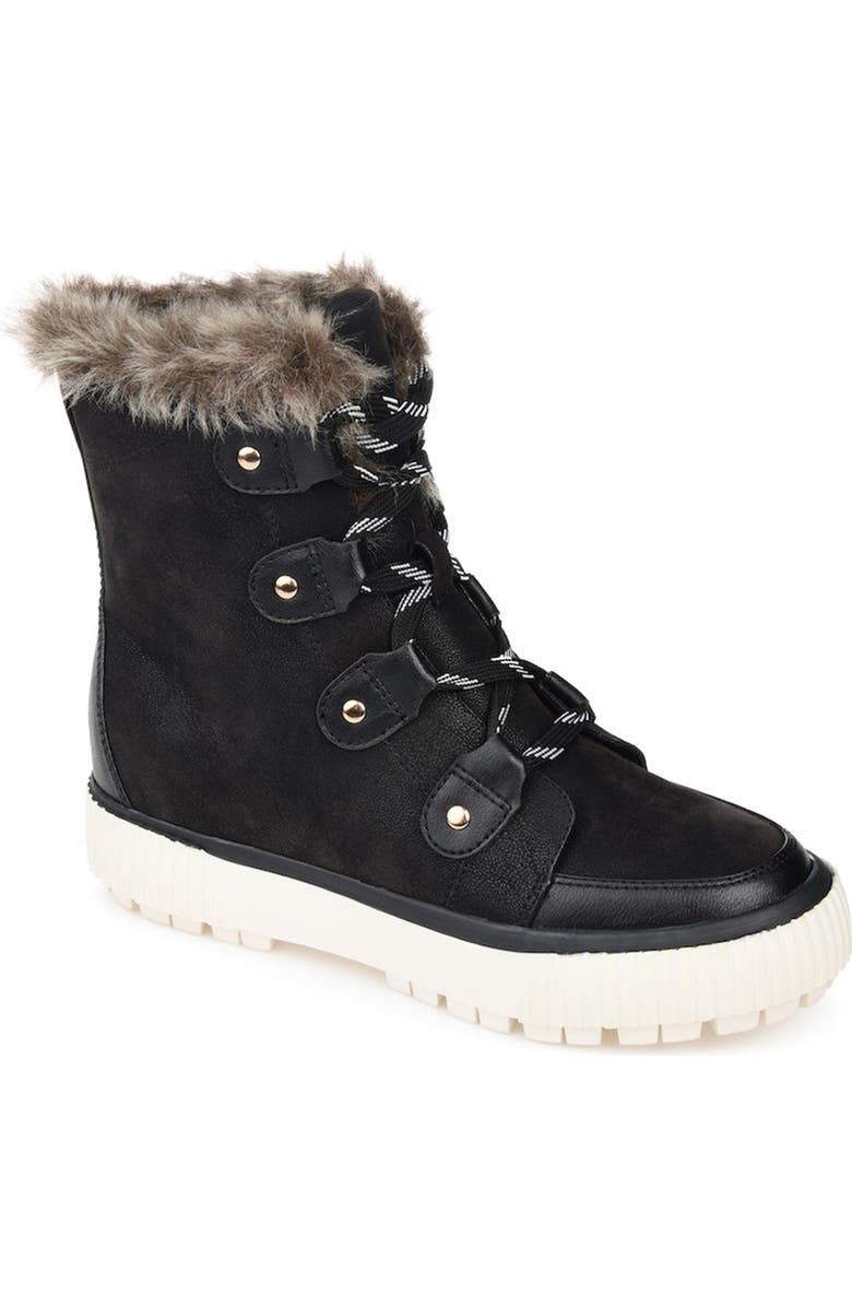 Journee Collection Glacier Boot, Main, color, Black