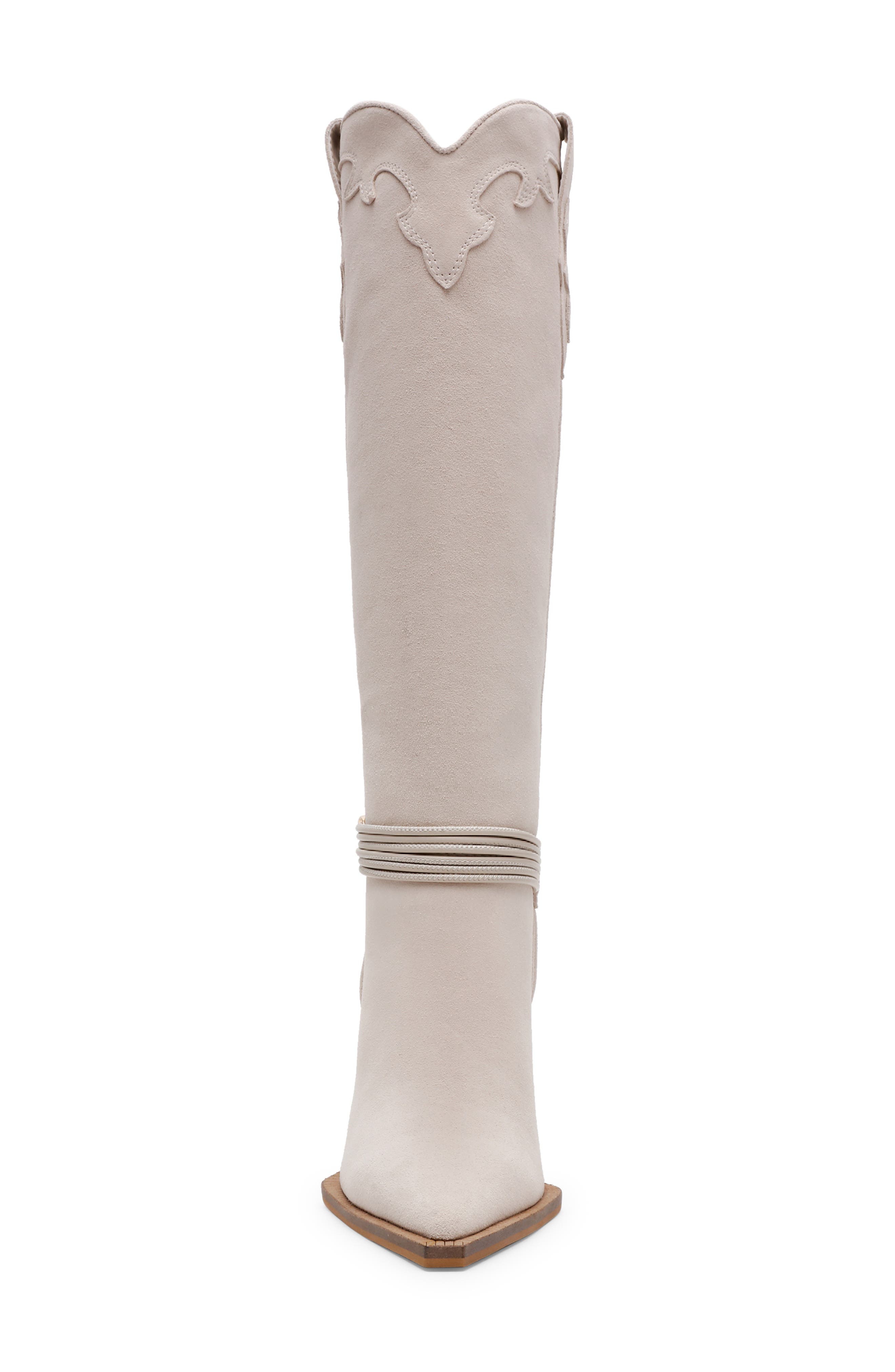 Steve Madden Kyndall Tall Boot, Alternate, color, Bone Suede