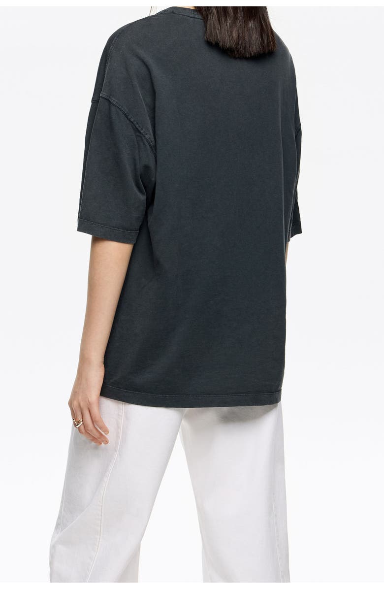 Bimba y Lola Logo Tie T-Shirt, Alternate, color, Washed Black