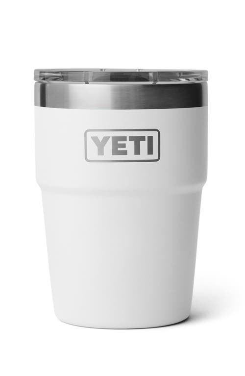 Yeti Ramber 16-ounce Stackable Cup In White