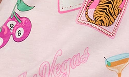 Room Service Pjs Print Short Pajamas In Pink
