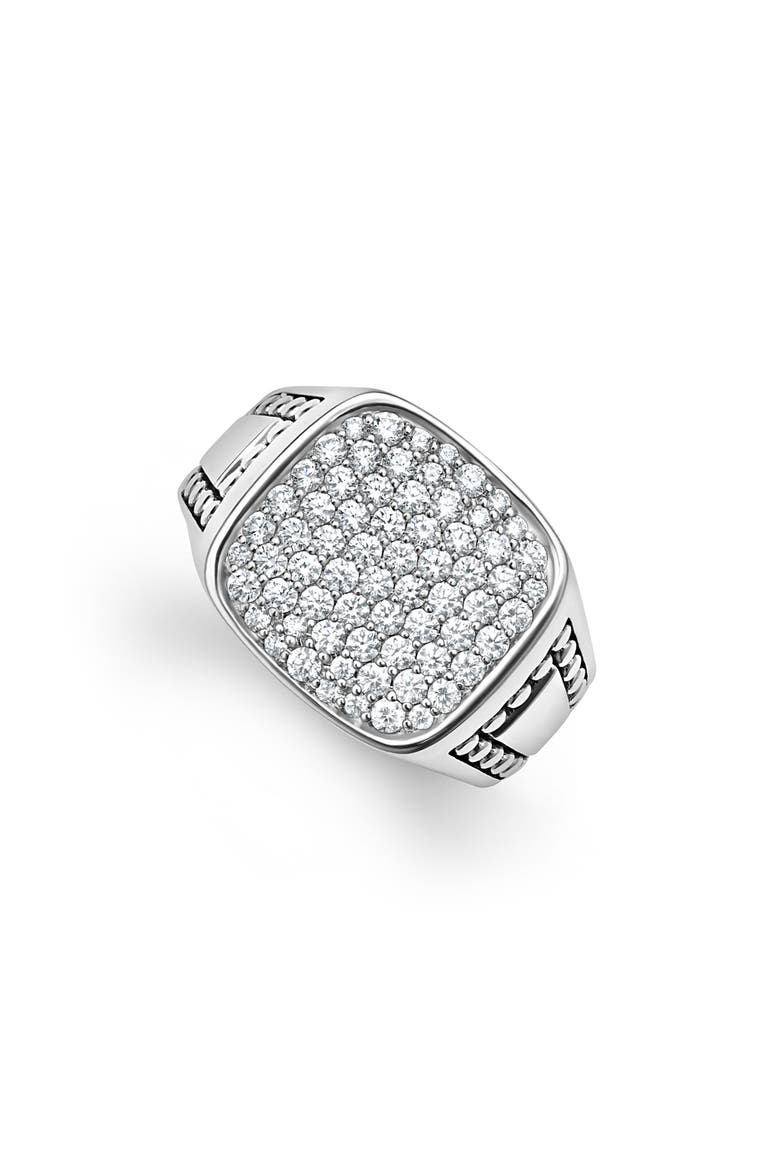 Men's Anthem Diamond Ring, Main, color, SILVER