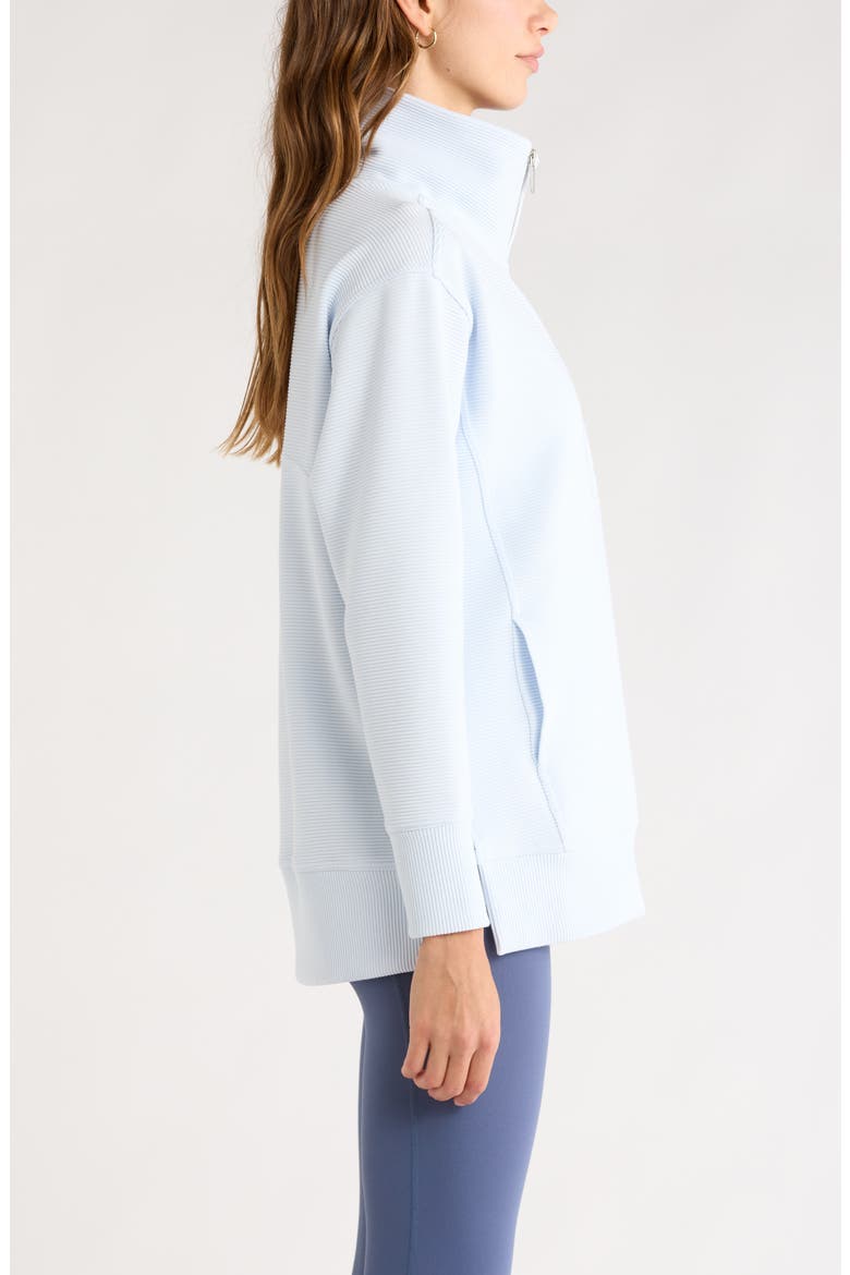Kickback Ottoman Half Zip Tunic, Alternate, color, BLUE ANCIENT