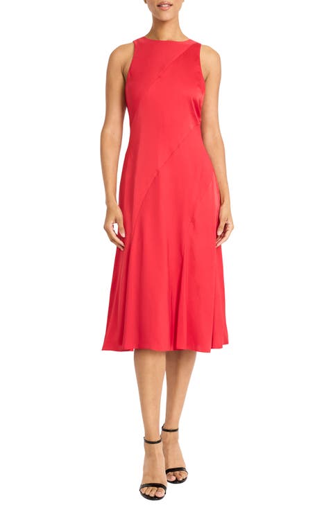 Paneled Midi Dress