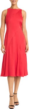 Maggy London Paneled Midi Dress