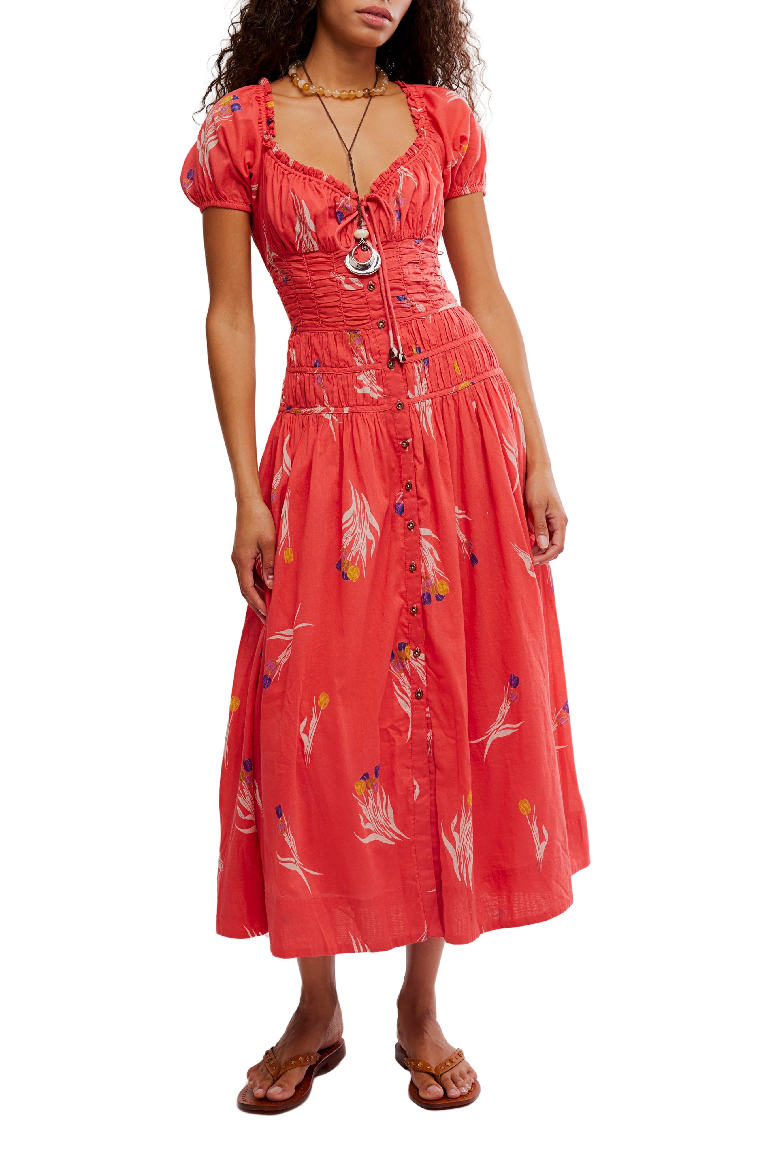 Free People Complete Me Cotton Midi Dress