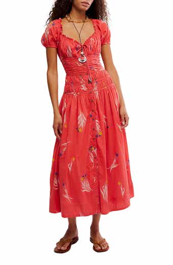 Free People Complete Me Cotton Midi Dress
