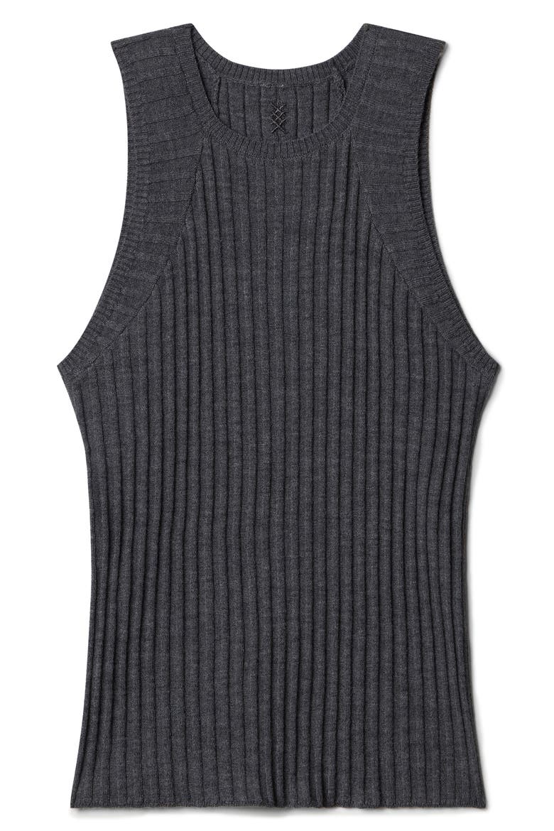 Porto Tank Sweater, Alternate, color, CHARCOAL HEATHER