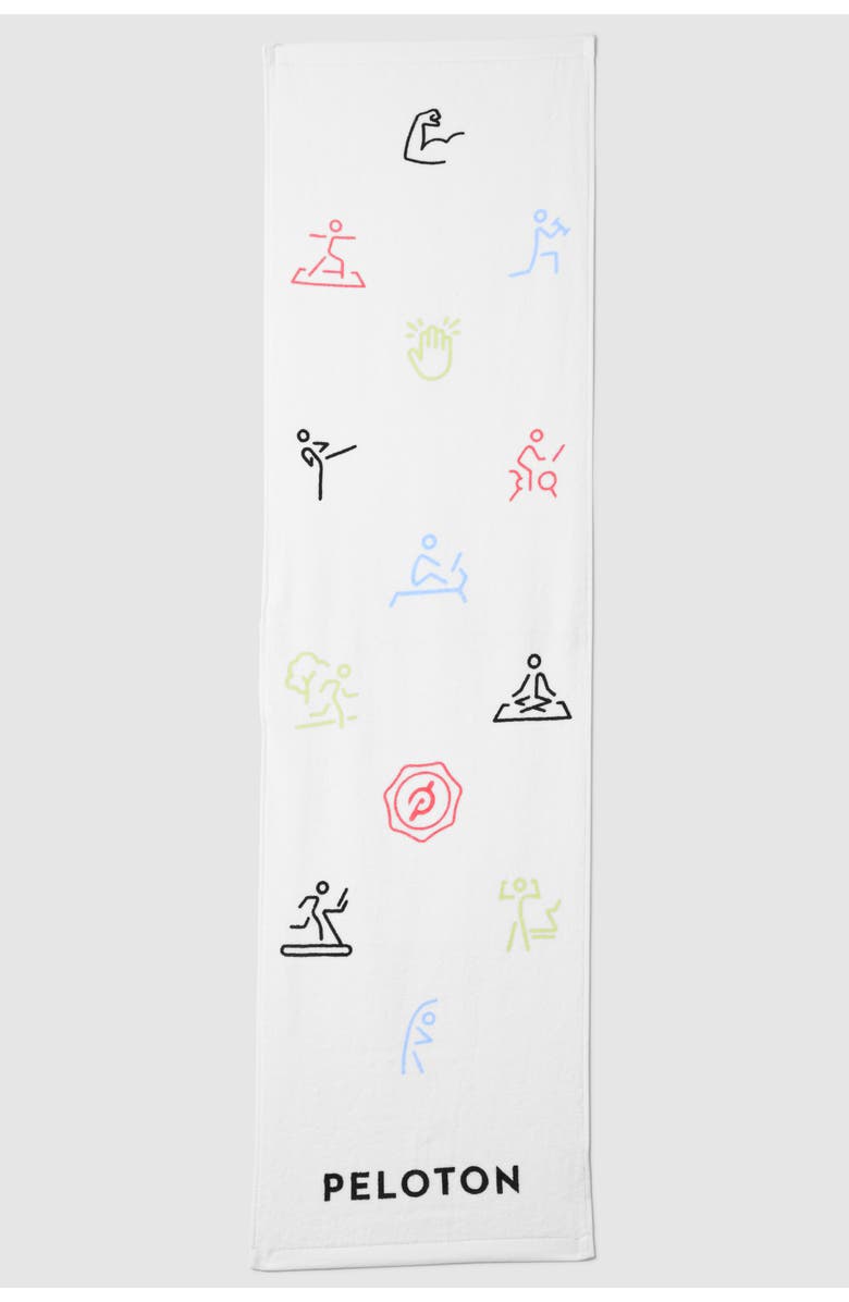 Peloton Sweat Towel Set, Alternate, color, White