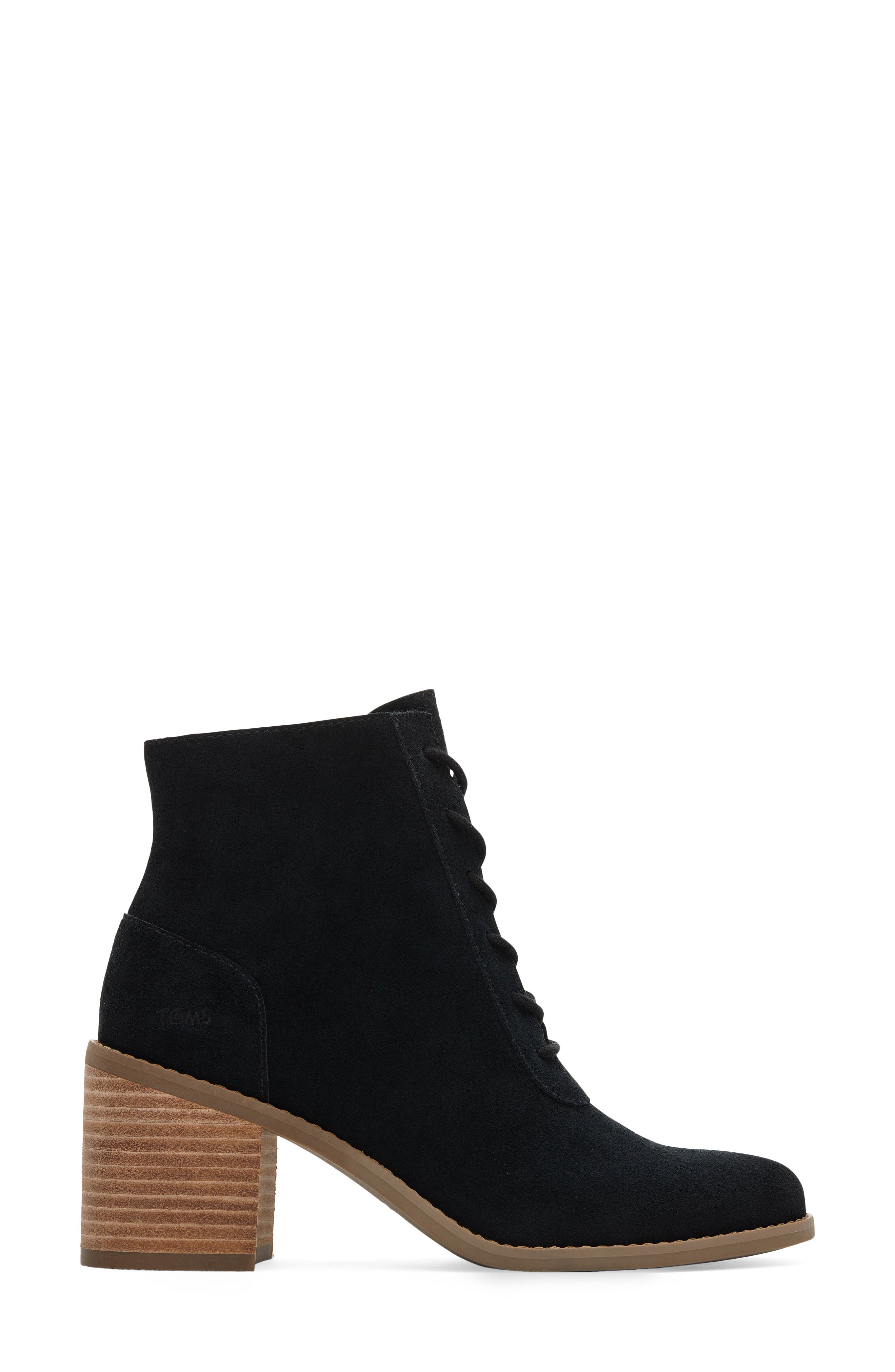 TOMS Evelyn Lace-Up Bootie, Alternate, color, 