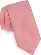 BOSS Solid Black Silk Tie