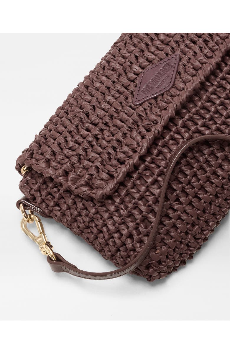 MZ Wallace Convertible Crochet Crossbody Bag, Alternate, color, Brown Crochet