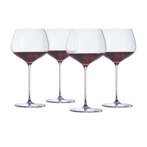 SPIEGELAU Willsberger Burgundy Wine Glass Set of 4 in Clear 