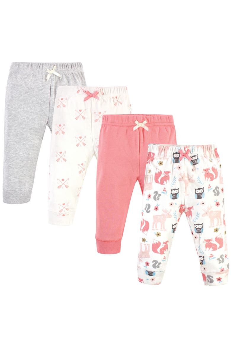 4Pk Essential Pants Set, Main, color, Girl Forest