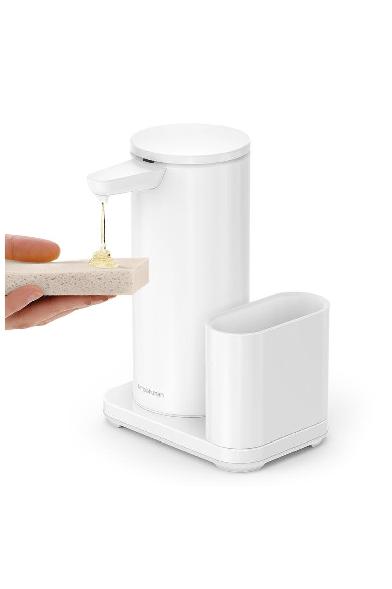 Rechargeable Liquid Soap Sensor Pump & Caddy, Alternate, color, WHITE
