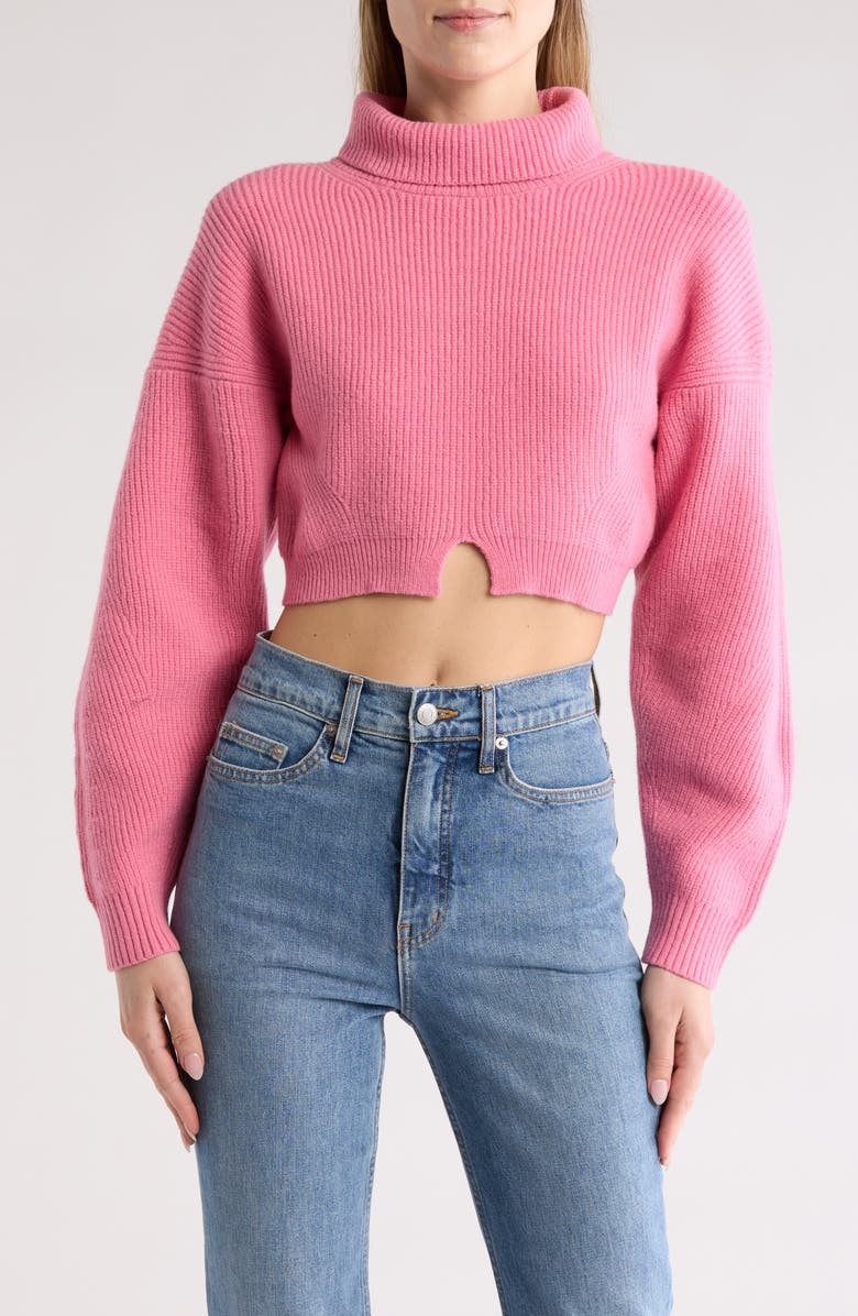 A.L.C. Brennan Cropped Wool Blend Sweater, Main, color, 