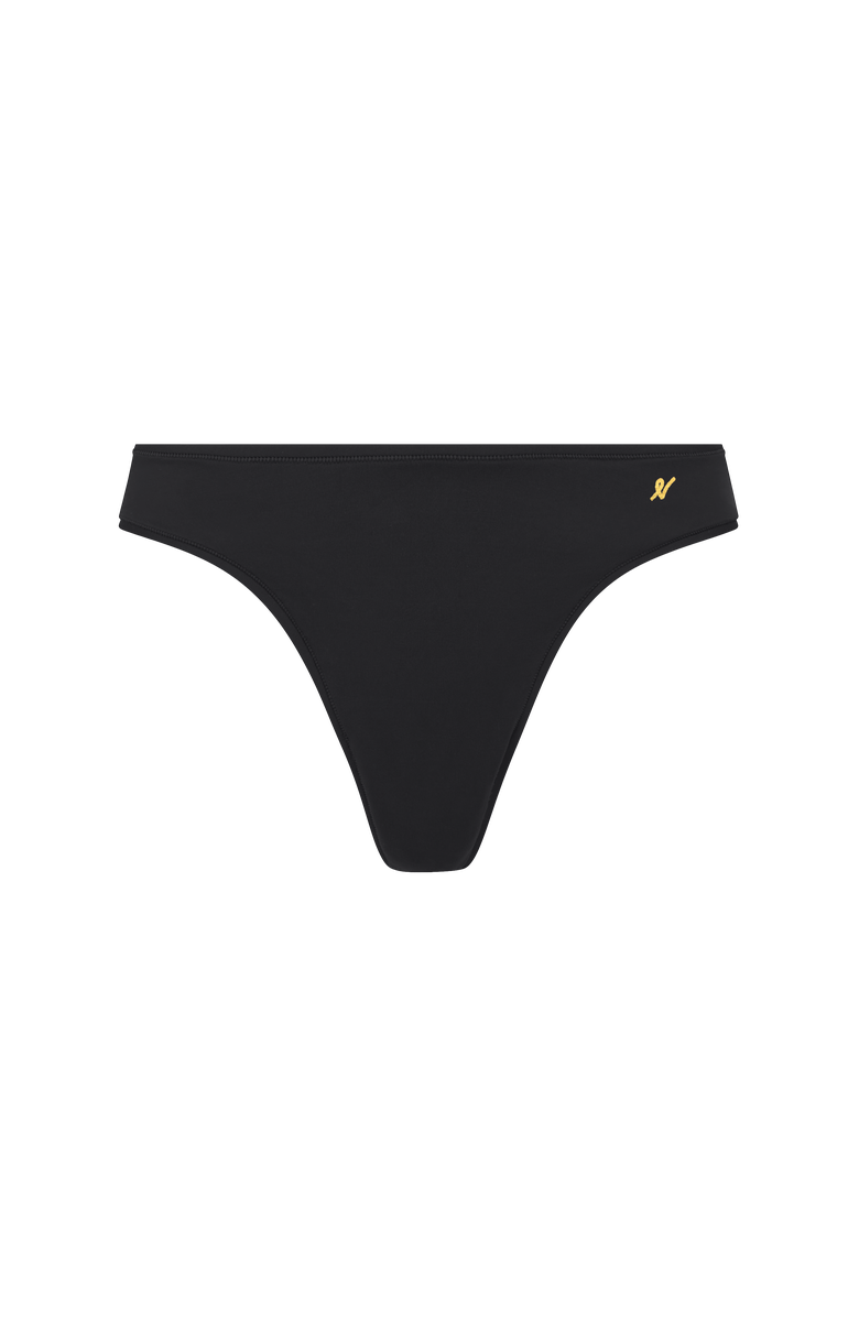Nudea The Stretch Dipped Thong, Alternate, color, Black