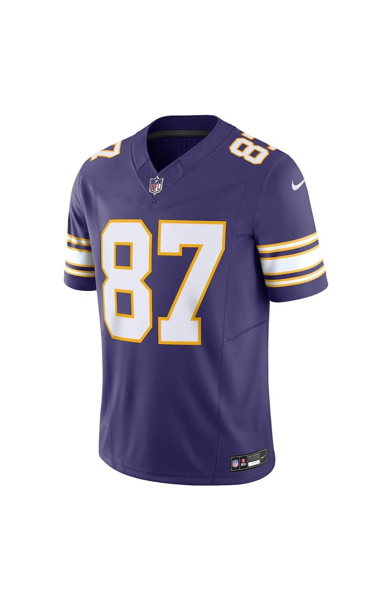 Nike Men's Nike T.J. Hockenson Purple Minnesota Vikings Classic Vapor F.U.S.E. Limited Jersey, Alternate, color,