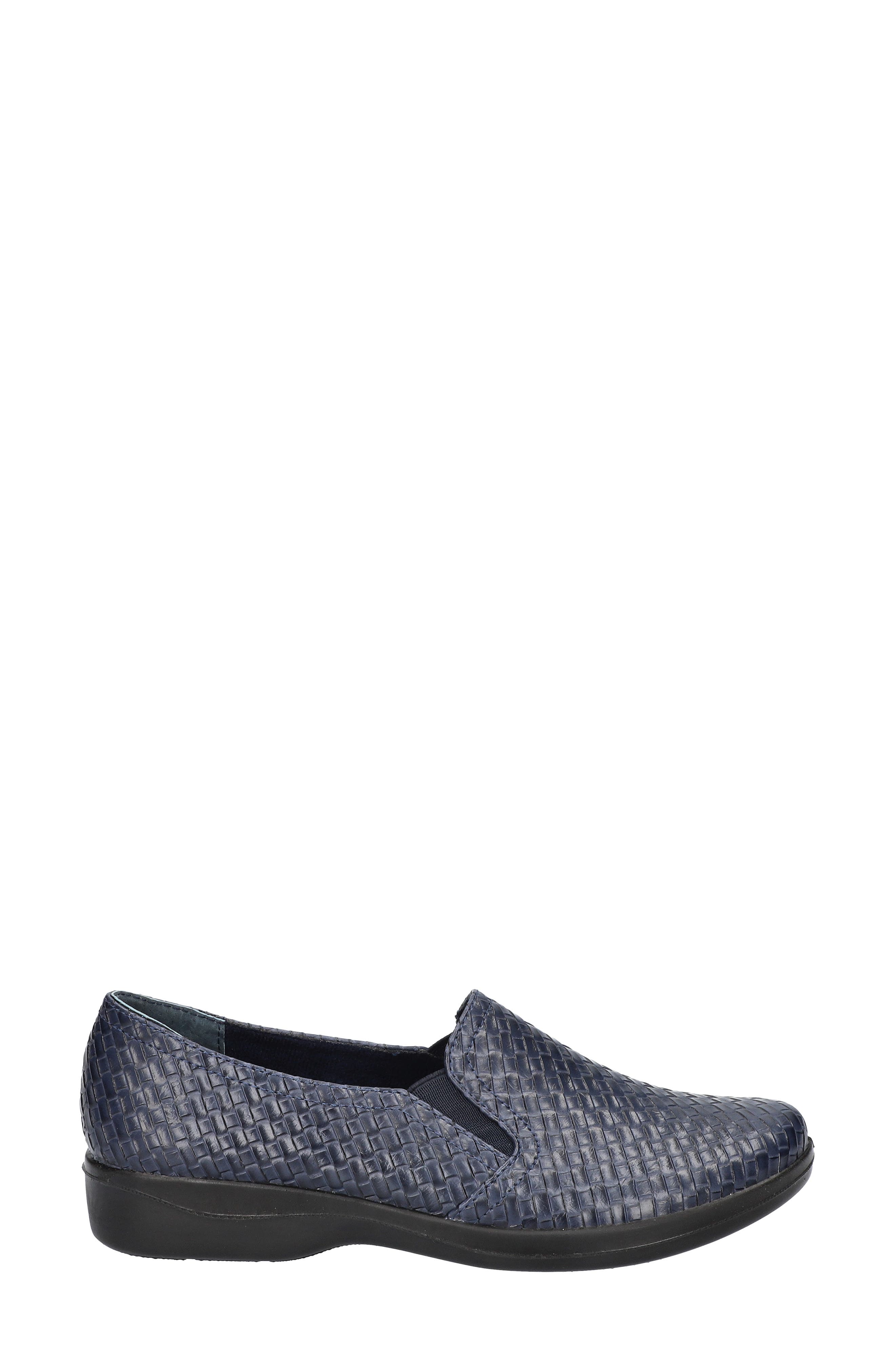 EASY STREET Eternity Textured Slip-On, Alternate, color, Navy Woven