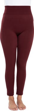 MUK LUKS Fleece Lined Leggings - 4" Waistband