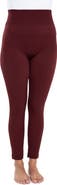 MUK LUKS Fleece Lined Leggings - 4" Waistband