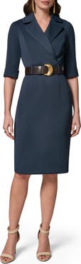 Donna Karan New York Belted Sheath Dress