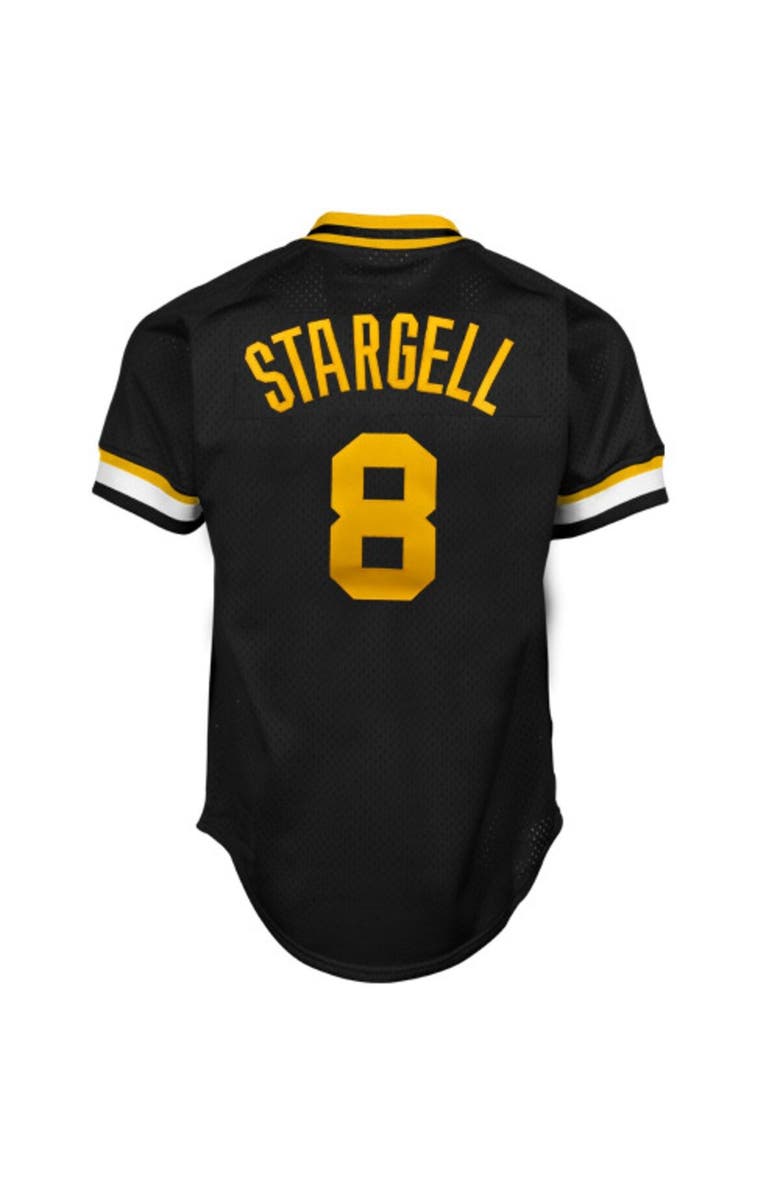 Mitchell & Ness Men's Mitchell & Ness Willie Stargell Black Pittsburgh Pirates 1982 Authentic Cooperstown Collection Mesh Batting Practice Jersey, Alternate, color, 