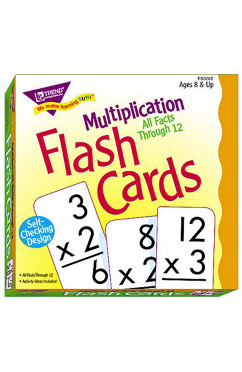 TREND enterprises, Inc. Multiplication Skill Drill Flash Cards Set Of 169 Cards, Main, color, Multicolored