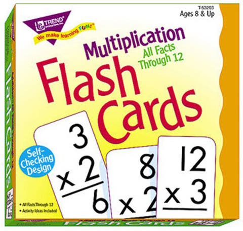 Multiplication Skill Drill Flash Cards Set Of 169 Cards