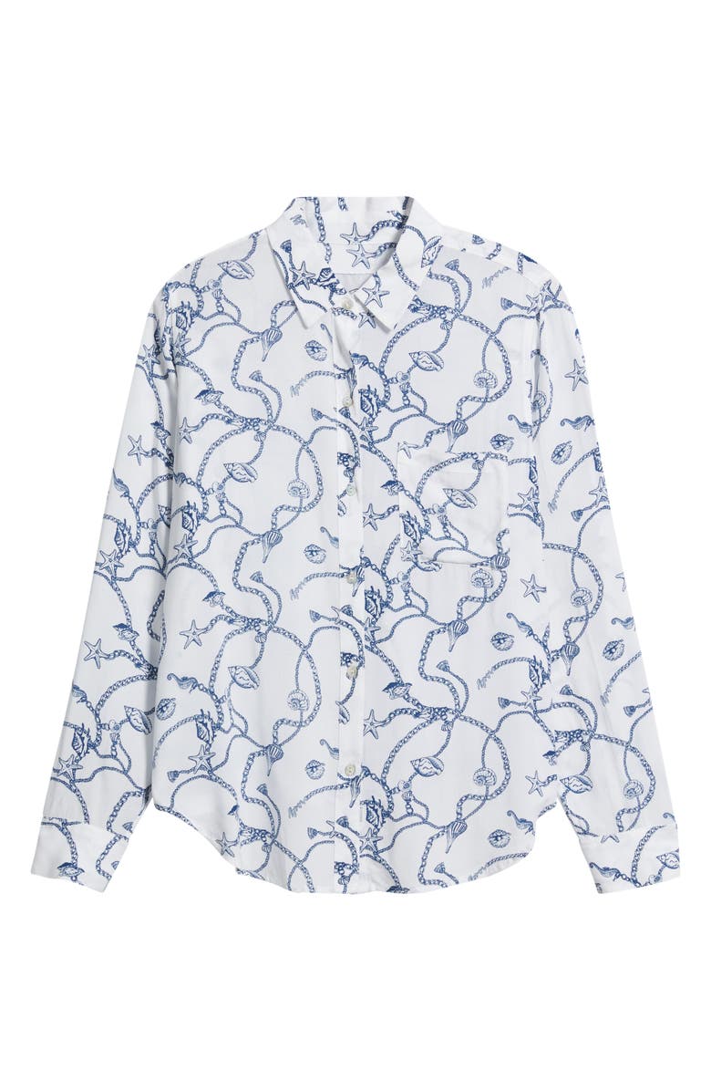 Rails Josephine Seashell Chain Print Button-Up Shirt, Main, color, 