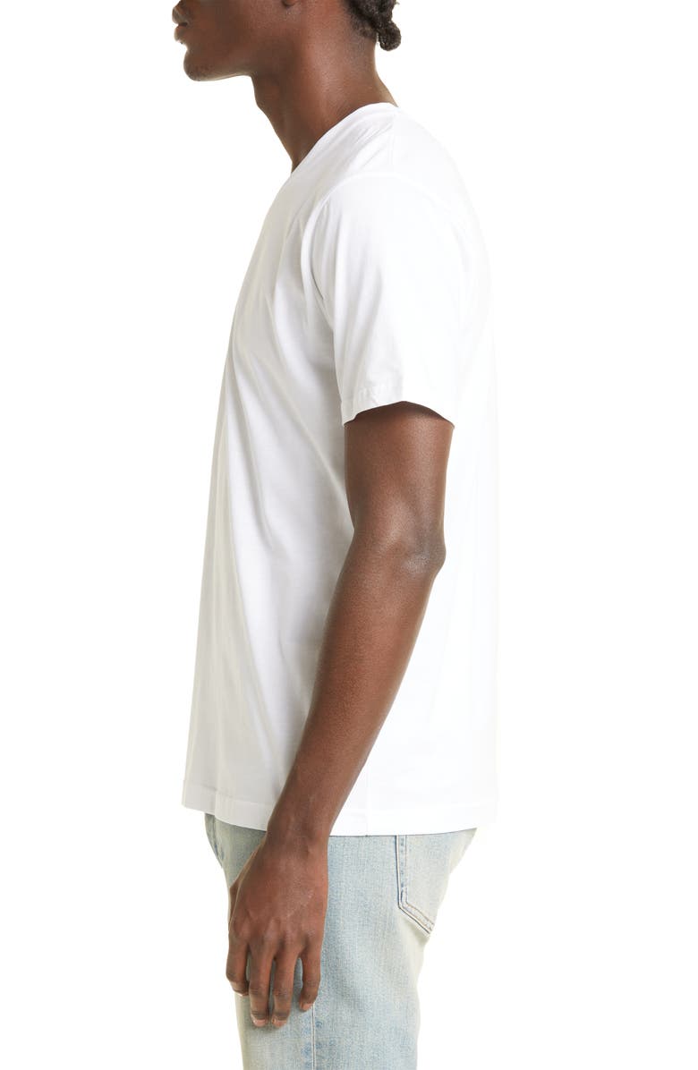 Sunspel V-Neck T-Shirt, Alternate, color, White