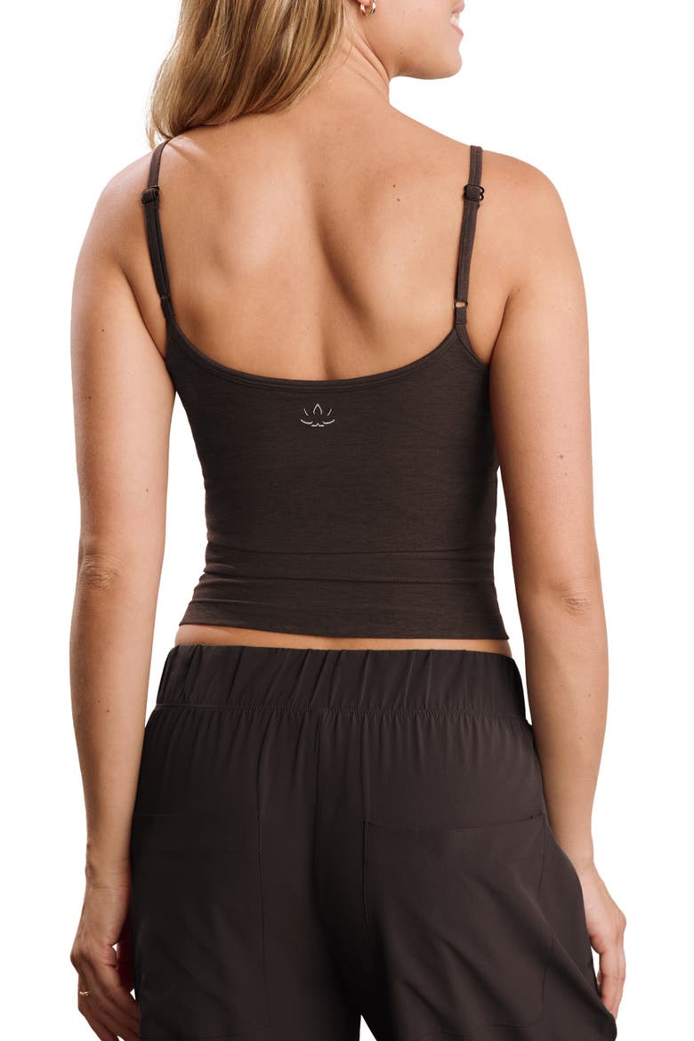 Spacedye Forever Waist Length Camisole, Alternate, color, DARK CHOCOLATE HEATHER