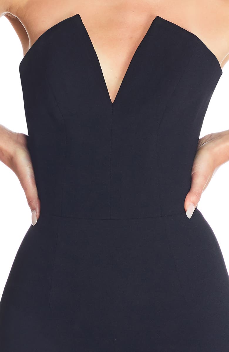 Dress the Population Perla Strapless Dress, Alternate, color, 