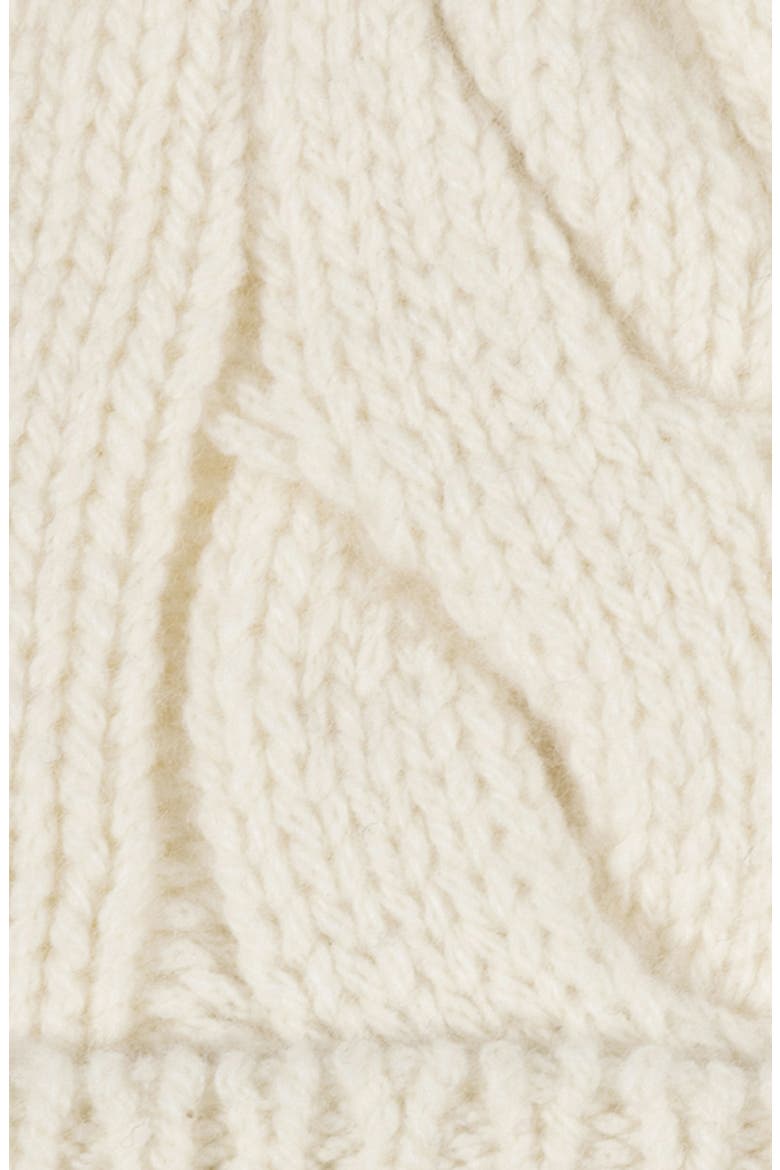 Bear Wool Blend Beanie, Alternate, color, CREAM