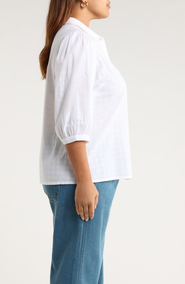 Seasalt Cornwall Hope Cottage Organic Cotton Button-Up Shirt, Alternate, color, Salt