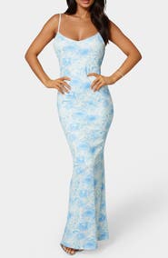 bebe Backless Maxi Dress